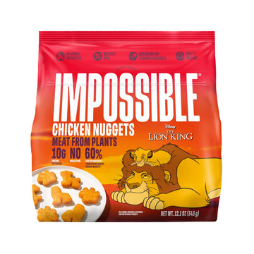 Impossible Character Shaped Chicken Nuggets Meat From Plants, Frozen, Fully Cooked, 12.1 oz