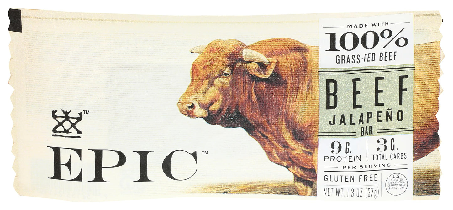 Epic Provisions Beef Jalapeno Bar, 1.3 Oz
