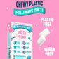 Milliways Bubblemint | Plastic Free Gum | Xylitol, Aspartame-Free, Sugar-Free, Plant-Based, Natural Chewing Gum | 40 Pieces Tota
