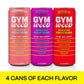 GYM  Athletic Focus Drink with KSM-66 Ashwagandha  Lions Mane Mushroom  L-Theanine  200mg Green Tea Caffeine with Natural Sweeteners Sour and Sweet Variety of Flavors  12 Pack