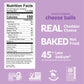 Heirloom White Cheddar Cheese Balls By Pipcorn - 4.5Oz 6Pk - Healthy Snacks, Gluten Free, Heirloom Corn, Baked Not Fried