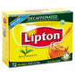 Lipton Hot Tea Black Decaffeinated 72 Count