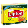 Lipton Hot Tea Black Decaffeinated 72 Count