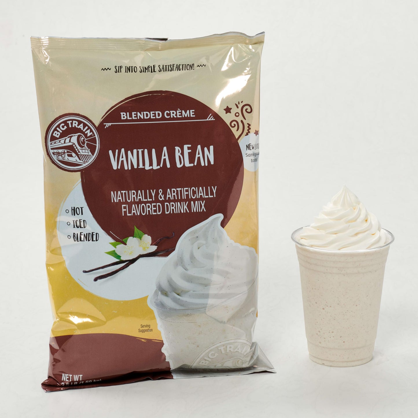 Big Train Vanilla Bean Blended Crme Beverage Mix, 3.5 Pound (Pack of 1)