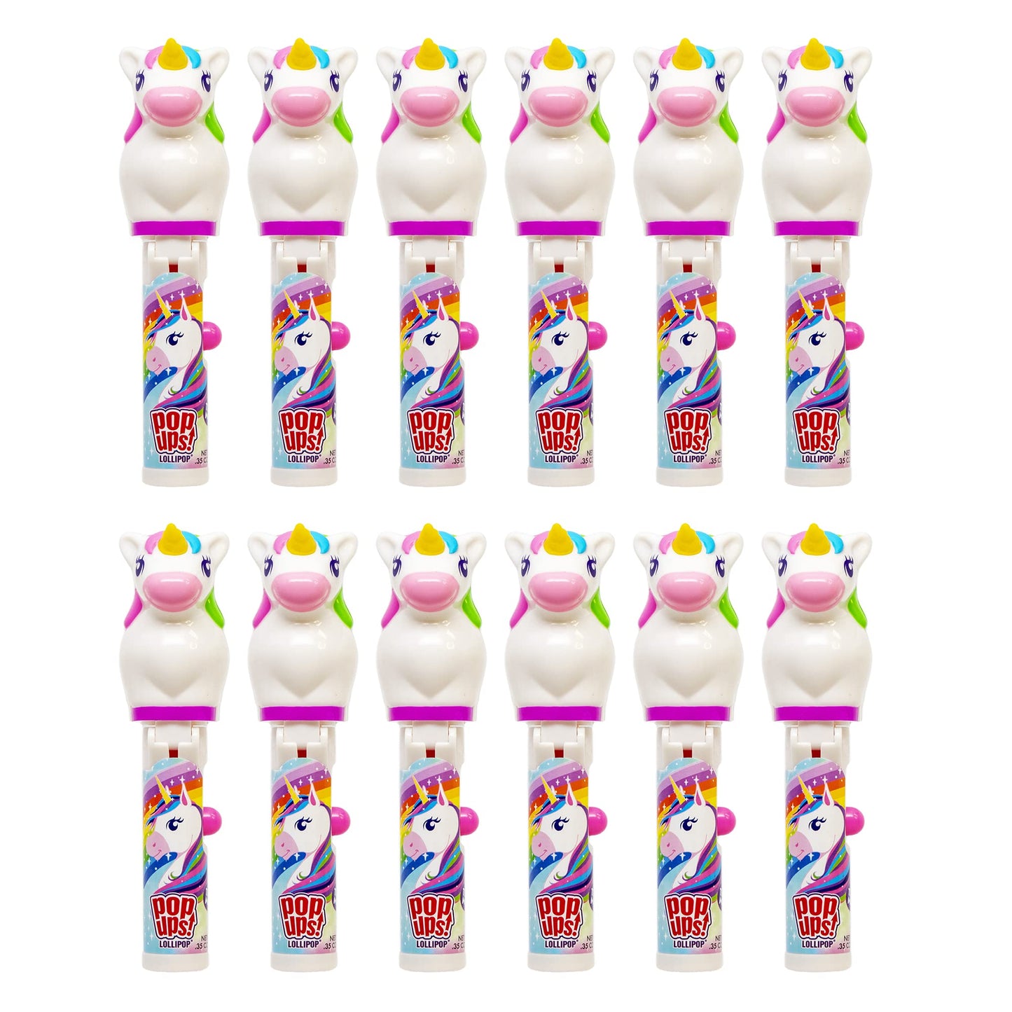 Pop Ups! Unicorn Lollipop Holder | Collectable Unicorn Lollipop Case |Unicorn Party Favors For Halloween, Goodie Bags, Pi