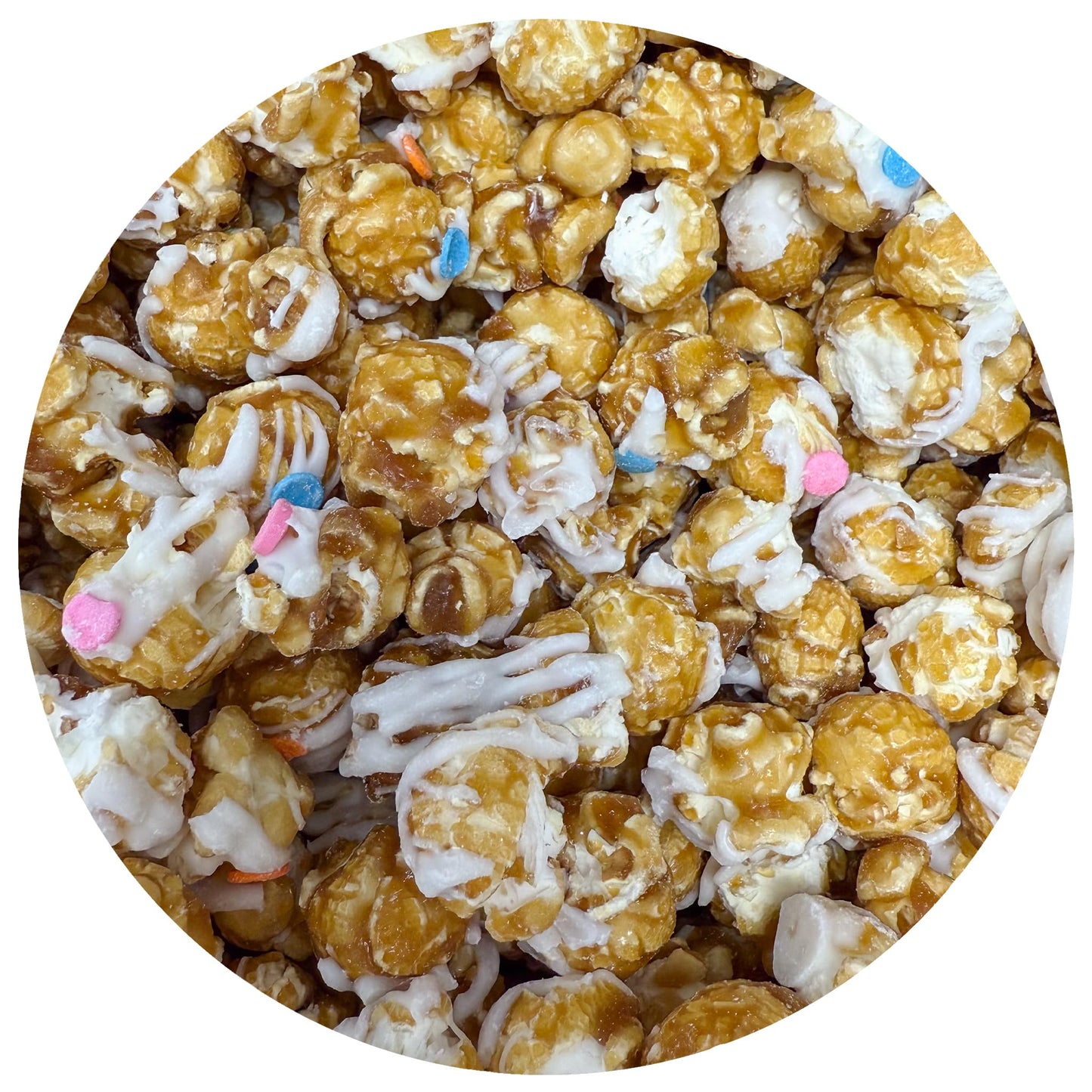 White Chocolate Birthday Cake With Confetti Tin, 26 Ounce (1 Gallon Tin), Birthday Gifts, The Hampton Popcorn & Candy Company