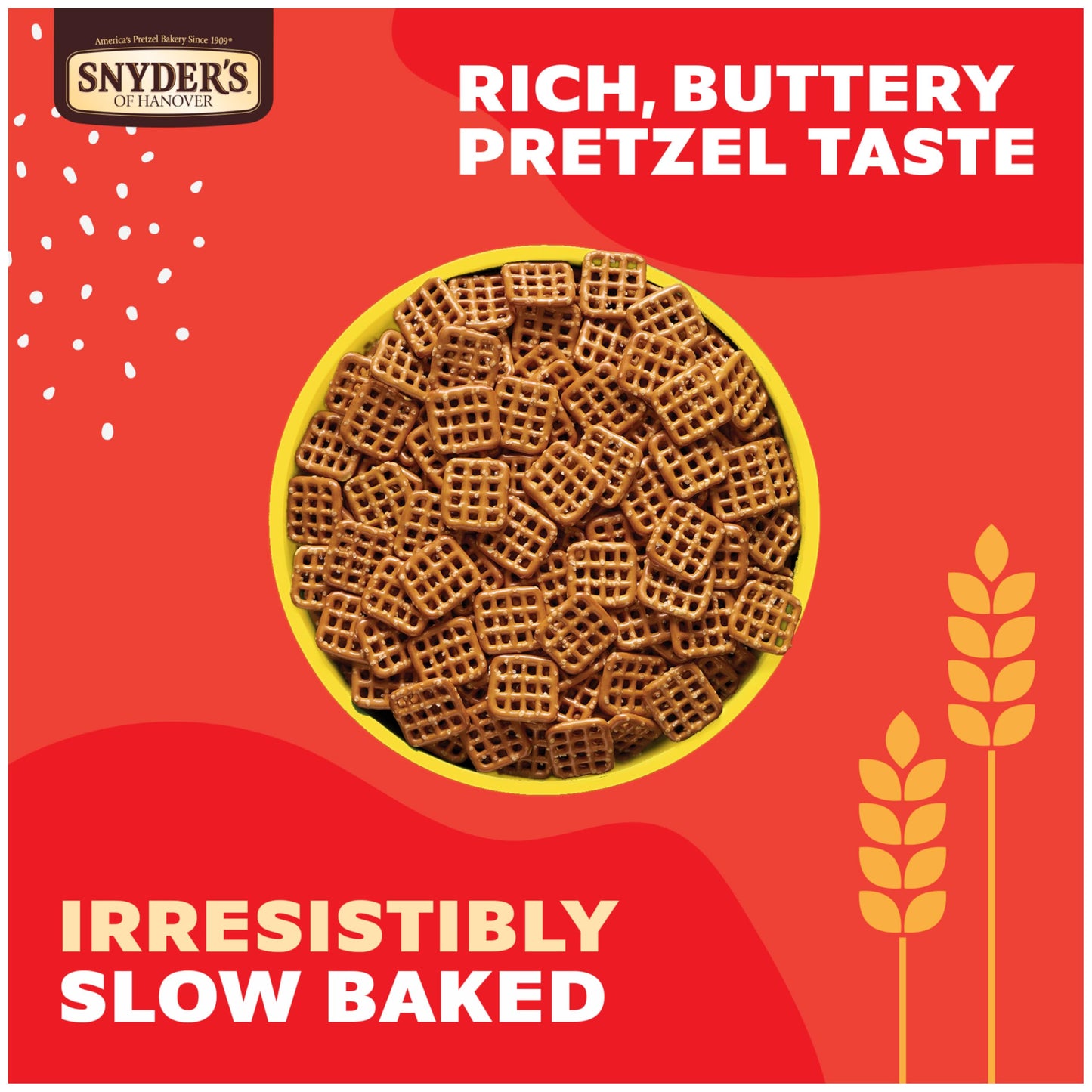 Snyders of Hanover Pretzels, Butter Snaps, 12 Oz Bag