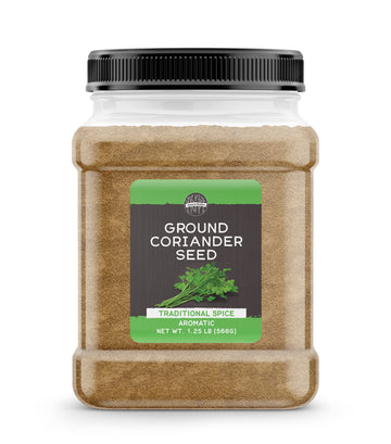 Birch & Meadow 1.25 lb of Ground Coriander Seed, Light Sweet Taste, Dry Rubs & Marinades