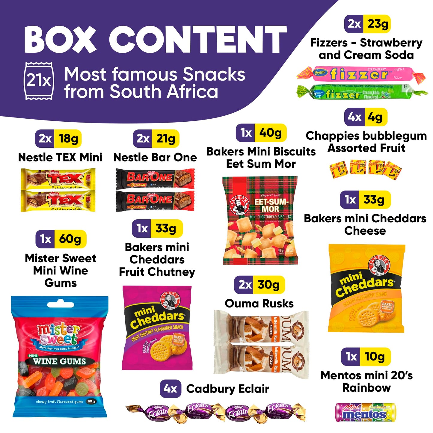 from Home Mini International Exotic Snack Box, 21 Premium Rare Snacks, Small Variety Pack
