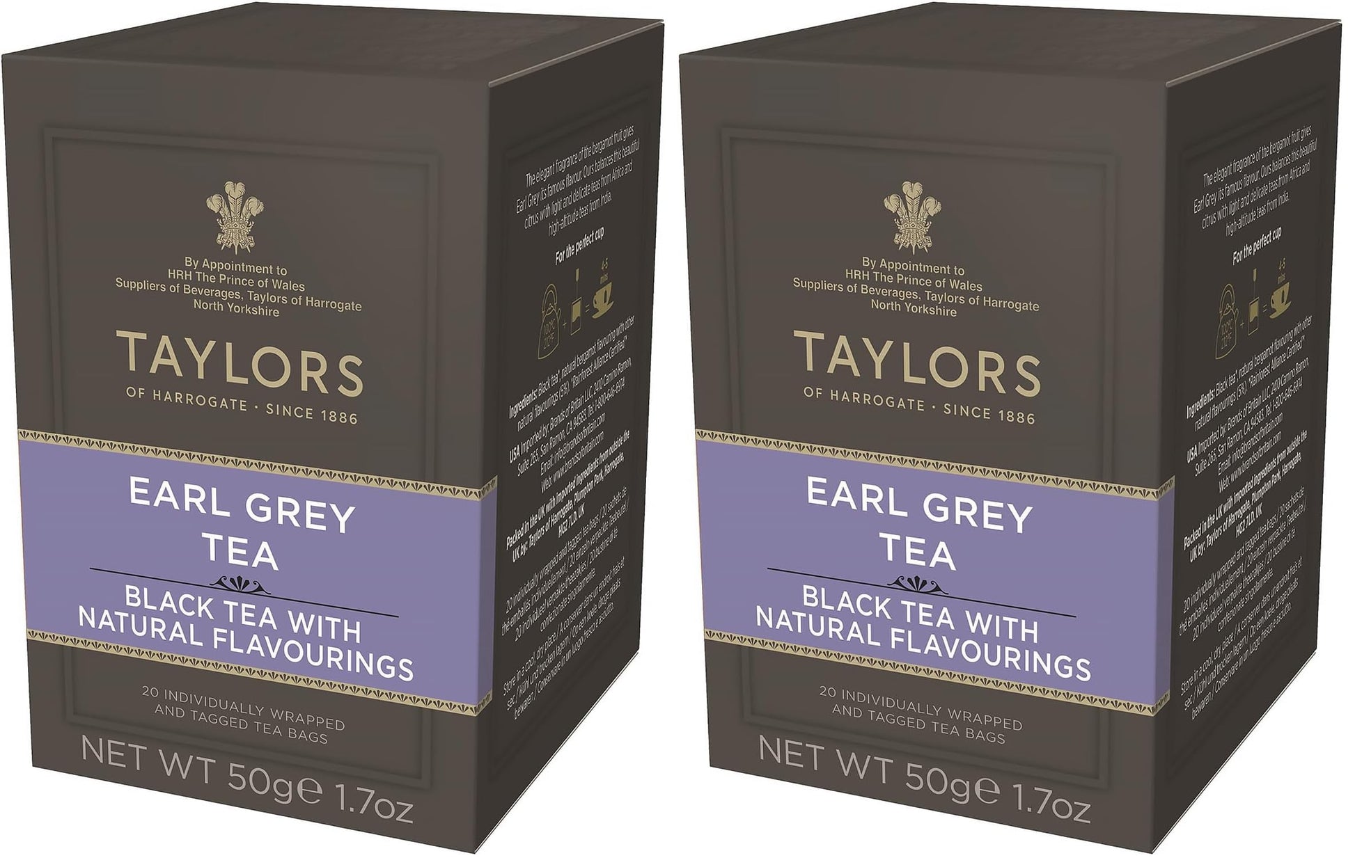 Taylors of Harrogate Earl Grey, 20 Teabags (Pack of 2)