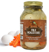 Green Jay Gourmet Mild Pickled Eggs In A Jar - Fresh Hand Jarred Hen Eggs For Cooking & Pantry - Perfect Mild Flavor - Simple Na