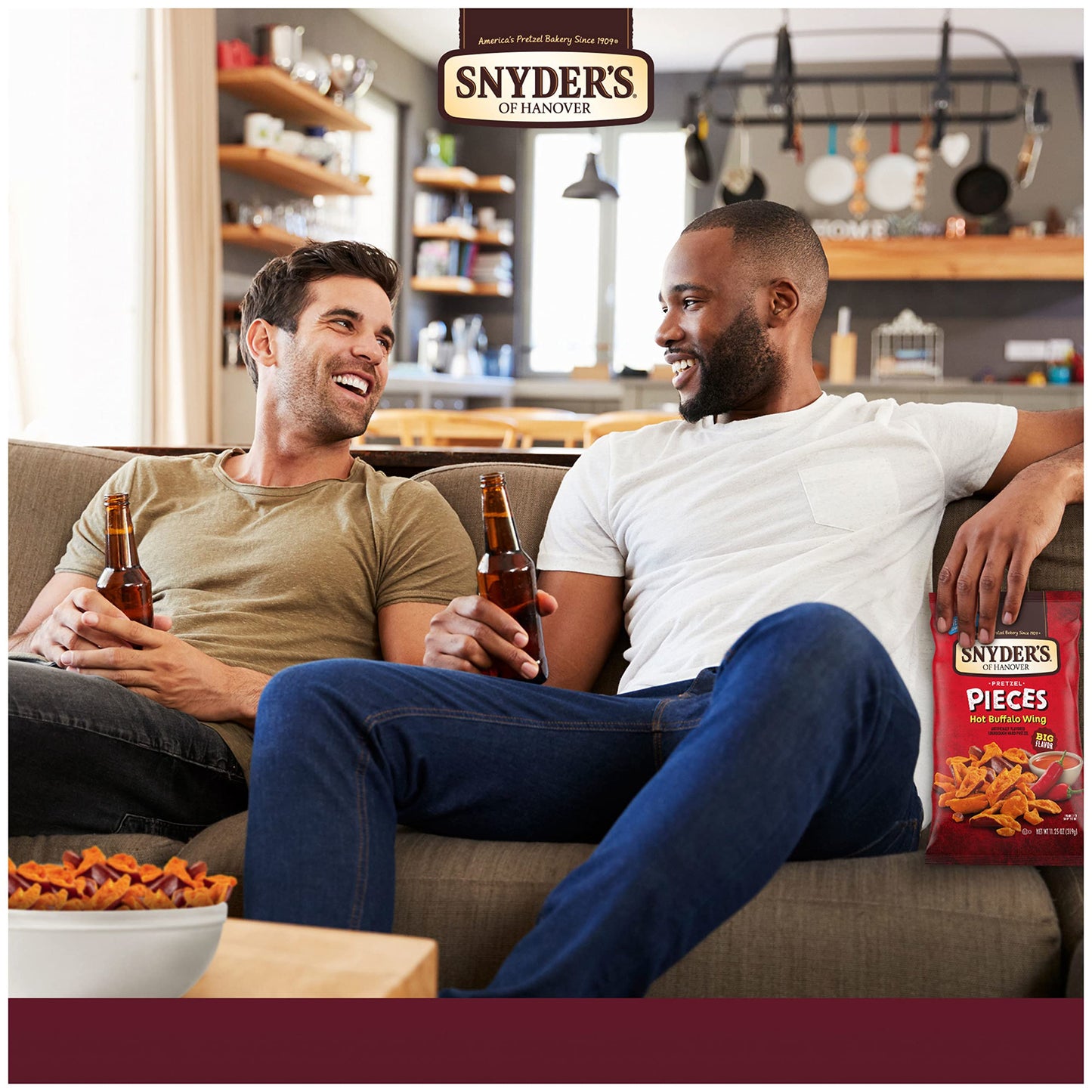 Snyder'S Of Hanover Pretzel Pieces, Hot Buffalo Wing, 11.25 Oz (Pack Of 12)
