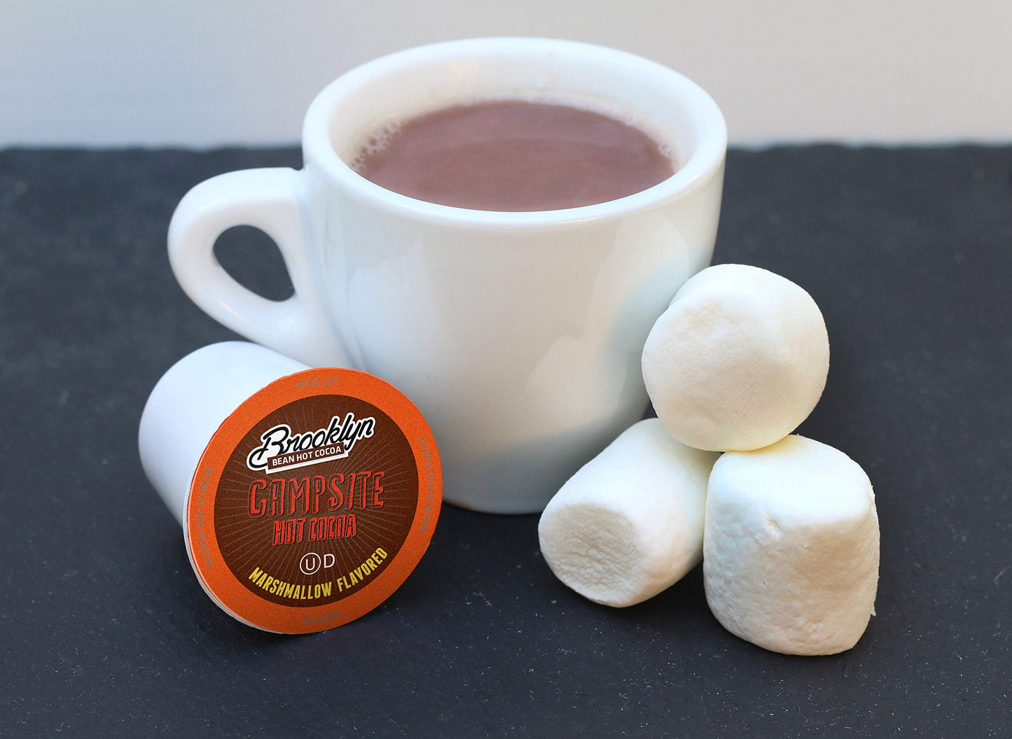 Brooklyn Beans Hot Cocoa Pods, Chocolate Marshmallow, Compatible with 2.0 K-Cup malt-inspired, 40 Count