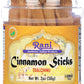 Rani Cinnamon Sticks 2Oz (56G) ~ 6-8 Sticks 3 Inches In Length Cassia Round, Pet Jar ~ All Natural | Vegan | No Colors | Gluten Friendly | Non-Gmo | Kosher