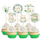 36 Pcs Baby Shower Cupcake Toppers Woodland Jungle Leaf Love Welcome Baby Cupcake Picks Oh Baby Cake Decorations For Gender Reve