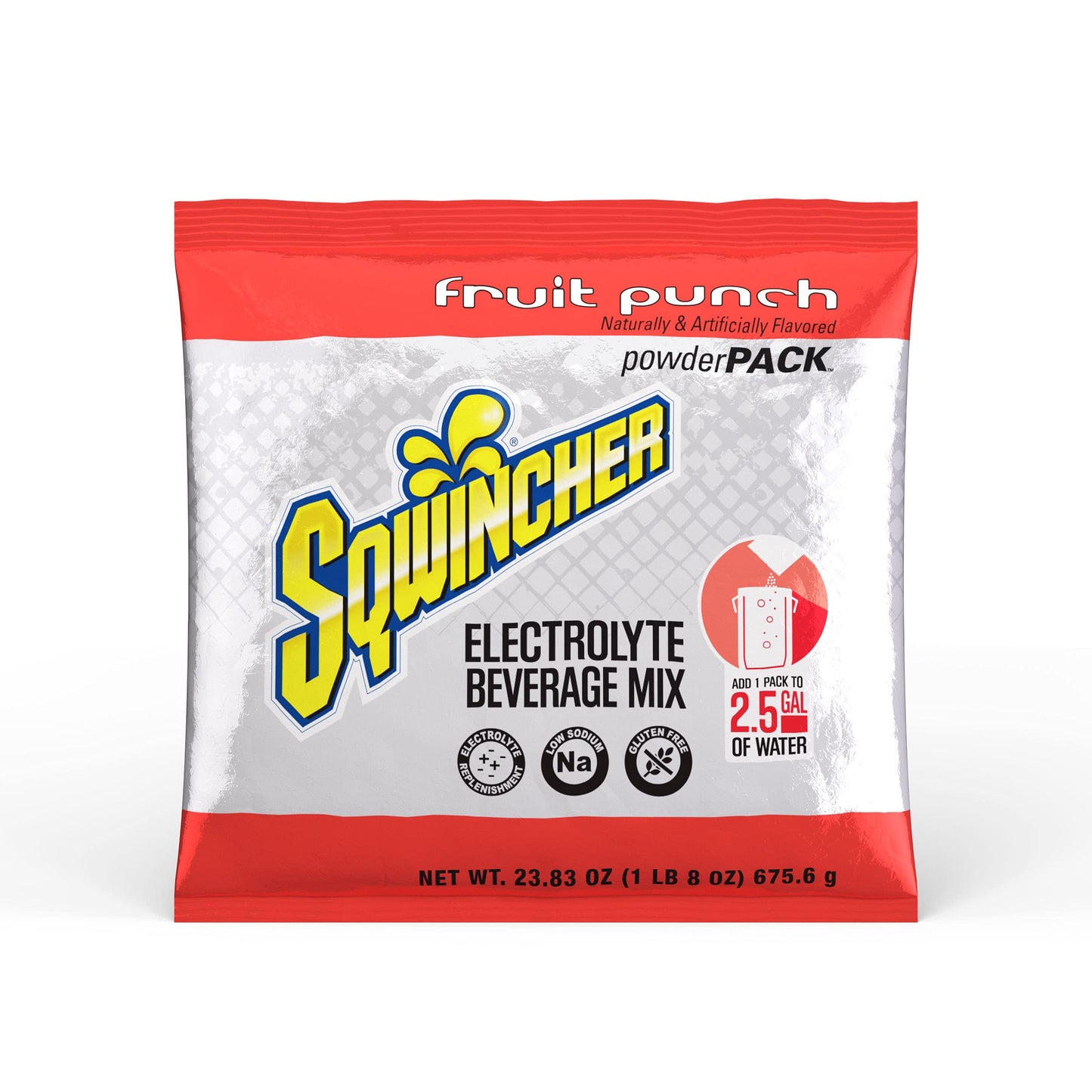 Sqwincher Powder Pack, Assorted Flavor Electrolyte Drink Concentrate, 23.83 Oz Packet (Pack Of 32)