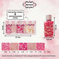 Confect Valentines Day Sprinkles Mix - Pink, Gold & White Pearl Heart Sprinkles With Sparkling Sugar - Edible Baking Decorations