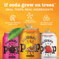 Culture Pop Soda  Fruity Faves Variety Pack  Probiotic Low Sugar Soda  Sparkling Juice Alternative  Non-GMO  Kosher  Gluten-Free  No Stevia (12pk)