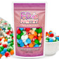 Freeze Dried Air Taffy Bites Crunchy Candy - Variety Sour Fruit Flavors, 4Oz | Cherry, Orange, Watermelon, Blue Raspberry, Strawberry | Snack Treat, Gift