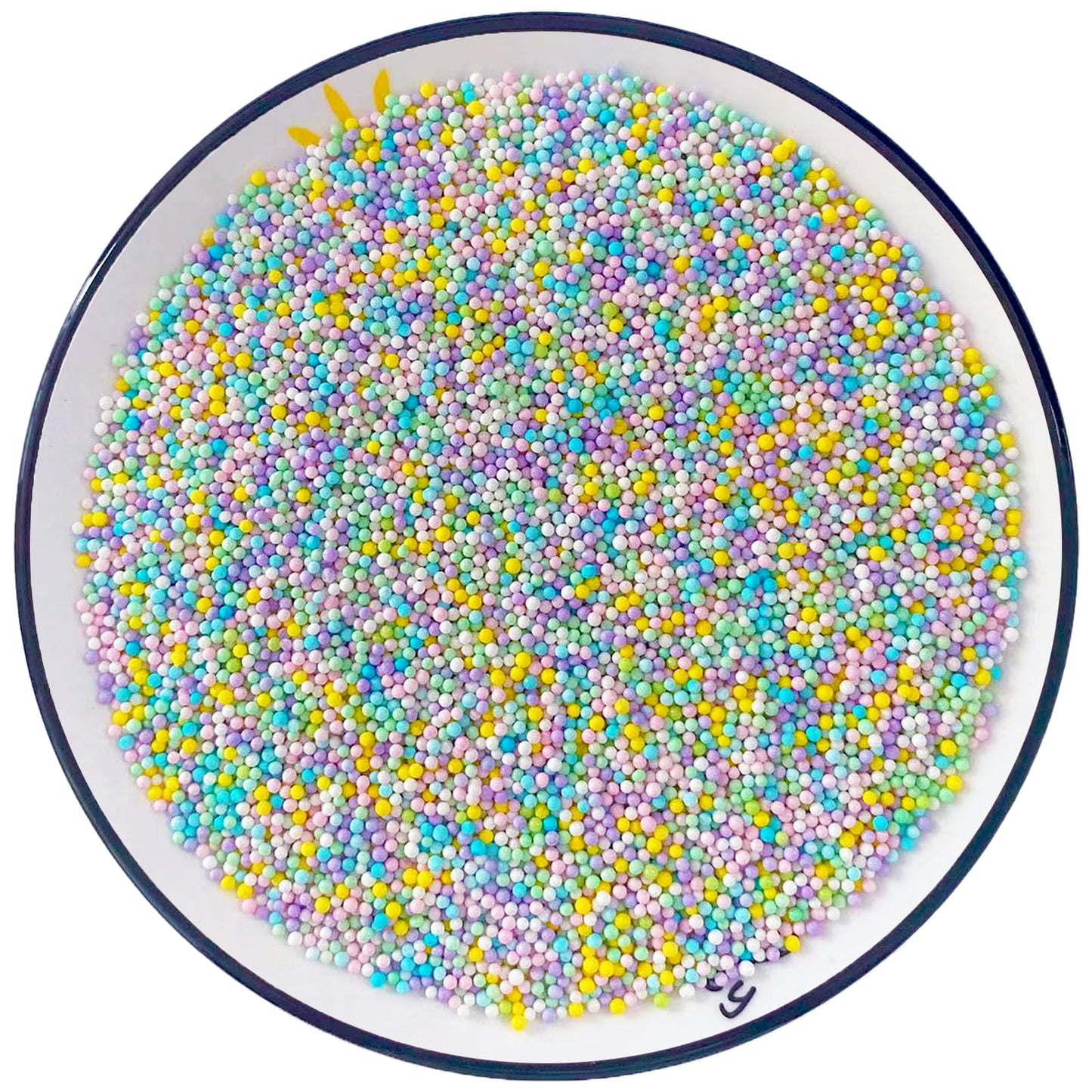 Sentovac Pastel Nonpareils Sprinkles Easter Edible Spring Sprinkle 2mm Mini Peals Cake Decorating Sugar Candy Cookie Cake Cupcak