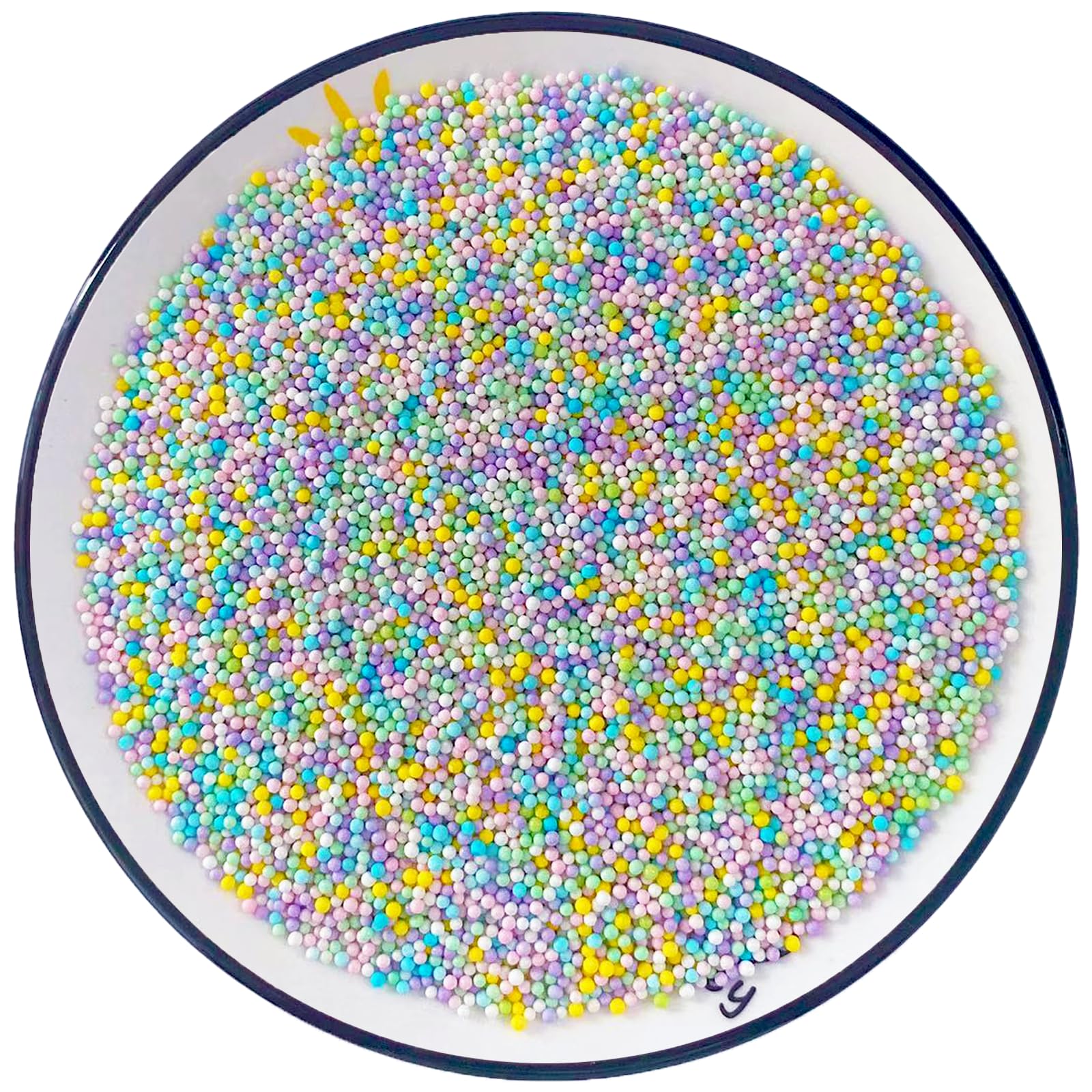Sentovac Pastel Nonpareils Sprinkles Easter Edible Spring Sprinkle 2mm Mini Peals Cake Decorating Sugar Candy Cookie Cake Cupcak