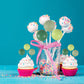 Gyufise 30Pcs Mini Balloon Cake Topper Foam Ball Cake Picks Faux Pearl Balls Diy Cake Decoration For Baby Shower Wedding Anniver