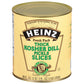 Heinz Kosher Dill Pickle Slices #10 Can (6 ct Casepack, 6.2 lb Cans)