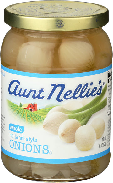 Aunt Nellies Whole Holland-Style Onions 15 Oz