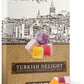 Eastanbul Turkish Delight Candy 21.2Oz, 4 Flavors Pomegranate, Orange, Tart Cherry, & Lemon Turkish Delights Assorted, Foreign C