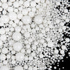 Sprinkles, White Pearl Sprinkles, 130g/4.6oz Edible Pearls for Cake Decorating, Sugar Pearls Candy Baking Decorations, Cupcake C