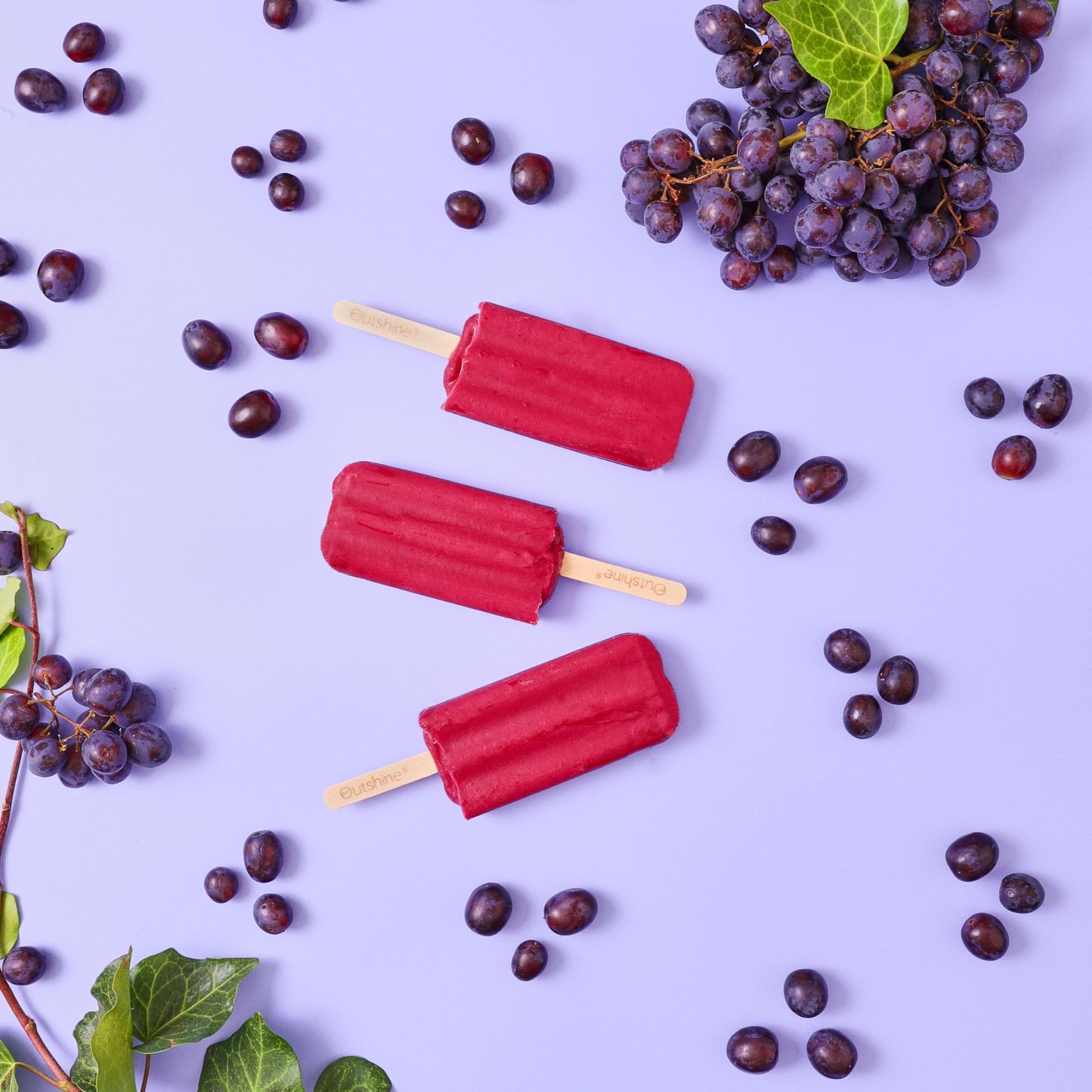 OUTSHINE Grape Frozen Fruit Bars, Gluten Free, Non GMO, Ice-Cream, 14.7 Fl Oz, 6 Count