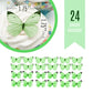 Sugar Robot Edible Butterflies For Cake Decorating - Small Pastel Green Butterfly Cake Toppers And Cupcake Toppers - Decoration Made In The Usa - Enhanced Crafted (Green)