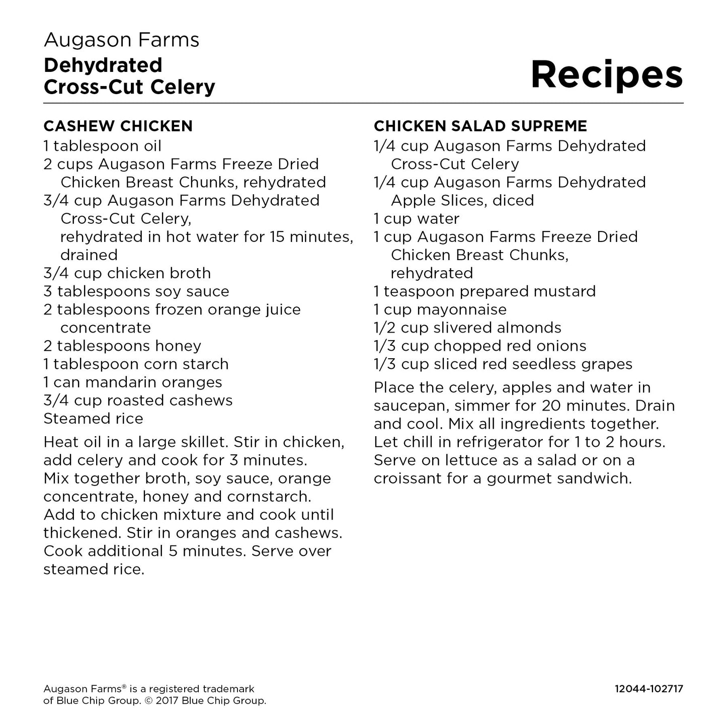 Augason Farms Dehydrated Cross Cut Celery Can, Emergency Food Supply, Everyday Meals, 36 Servings