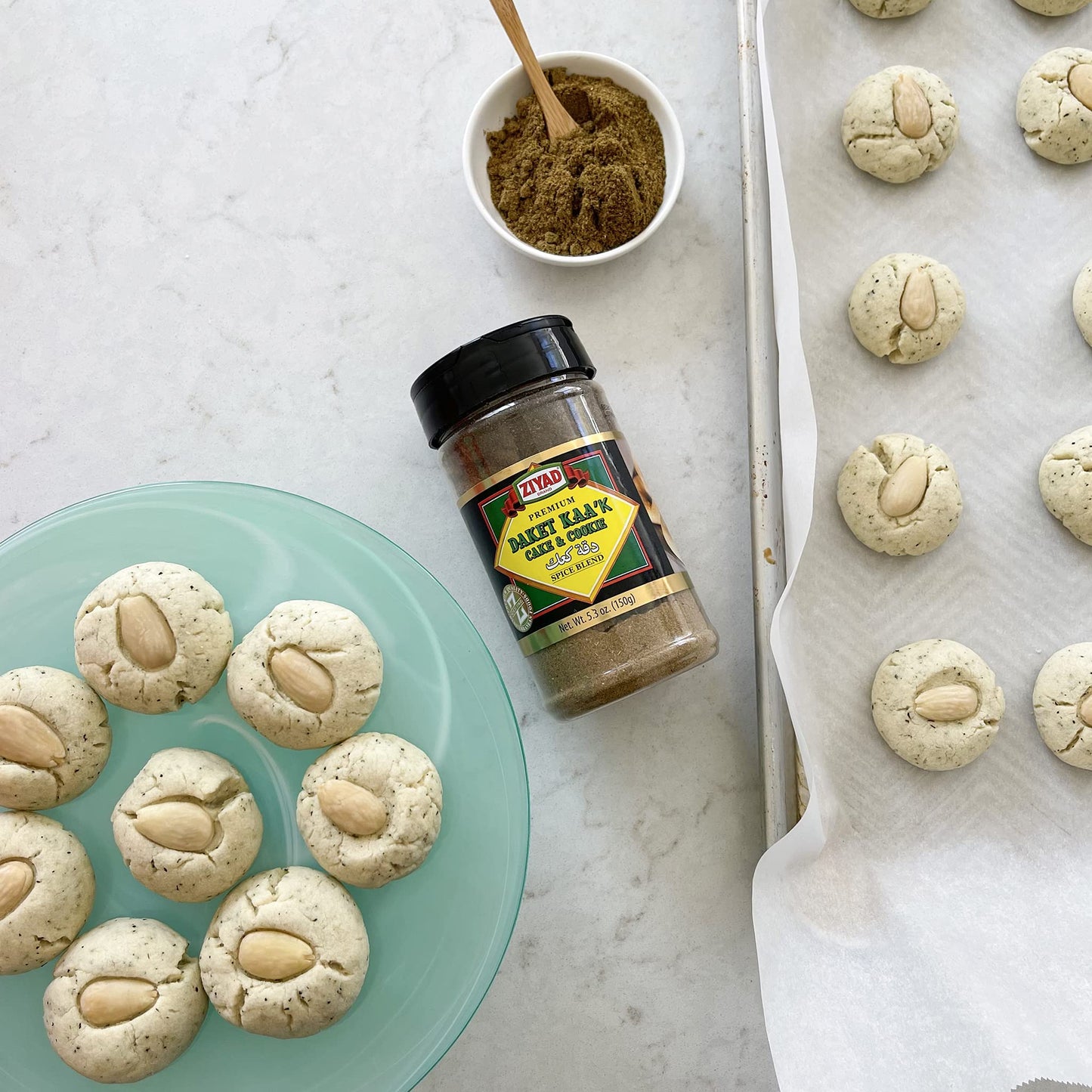 Ziyad Cake & Cookie Spice Blend, Daket Kaa'K Baking Seasoning, Salt-Free, No Colors, No Additives, No Preservatives, Lebanese Sp