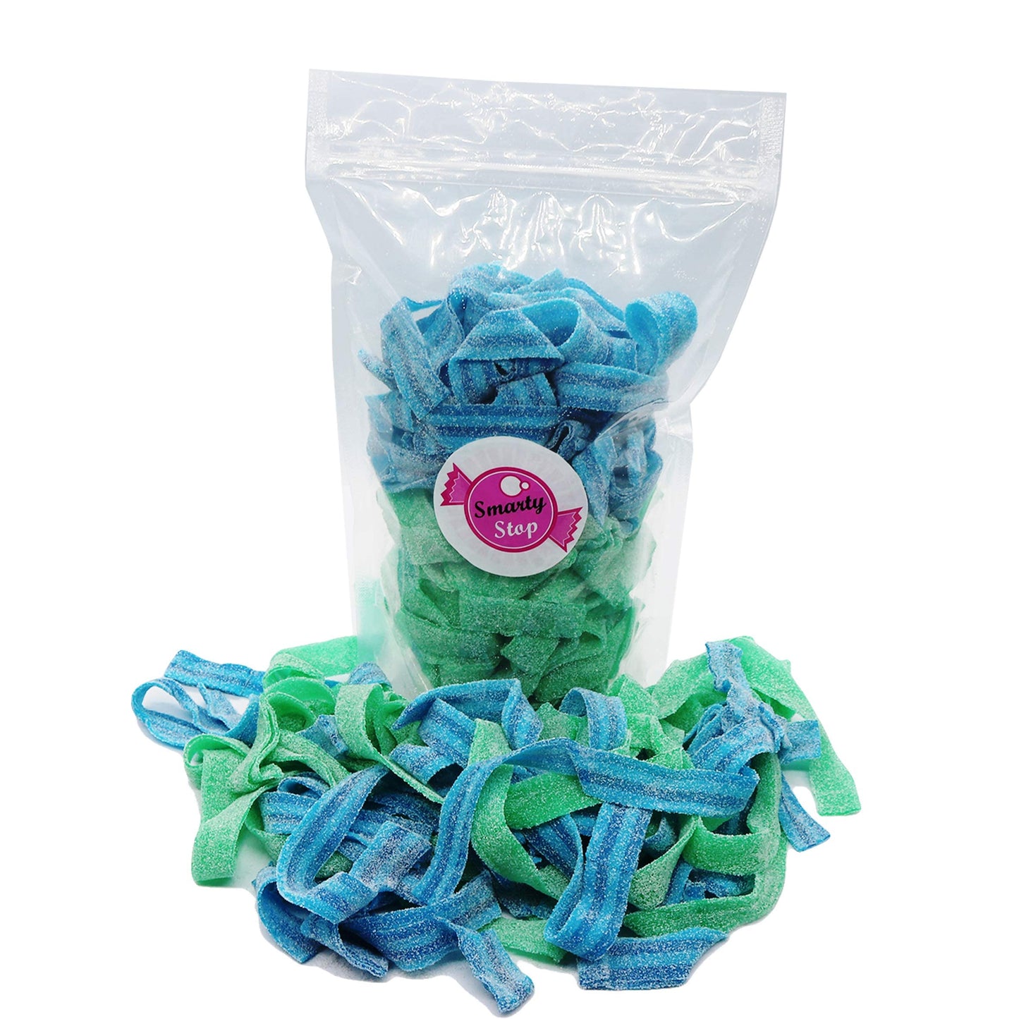 Smarty Stop Sour All Flavor Gummy Belts Candy 1 Pound (Spring Mix)