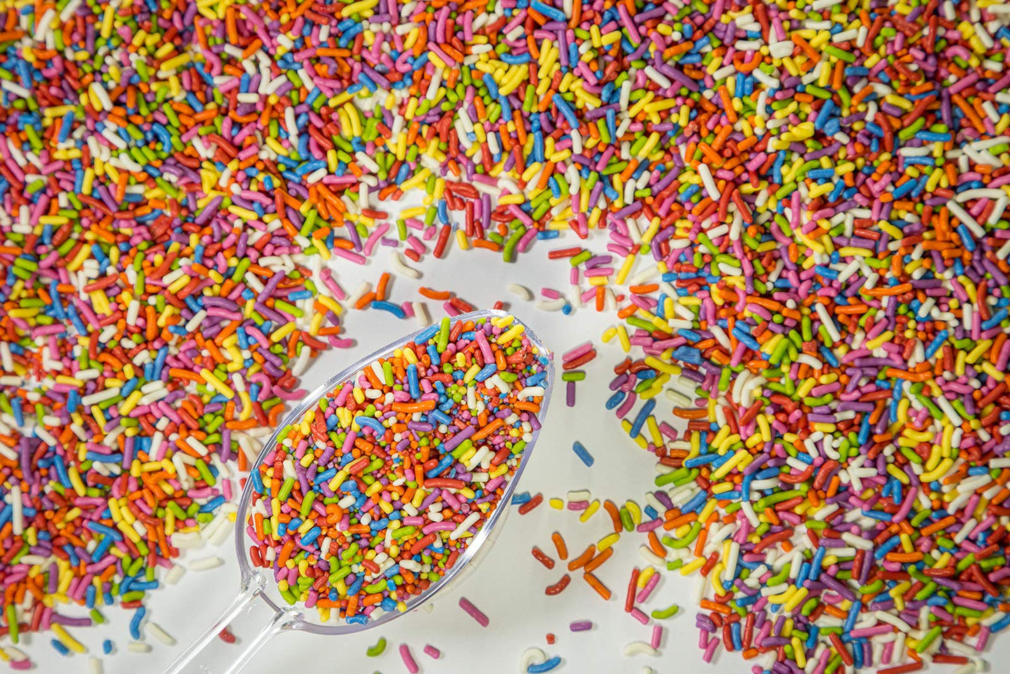 100% NATURAL RAINBOW SPRINKLES - NATURAL COLOR, DAIRY FREE, NUT FREE, GLUTEN FREE, SOY FREE, VEGAN, EGG FREE AND KOSHER ,1.5 LBS