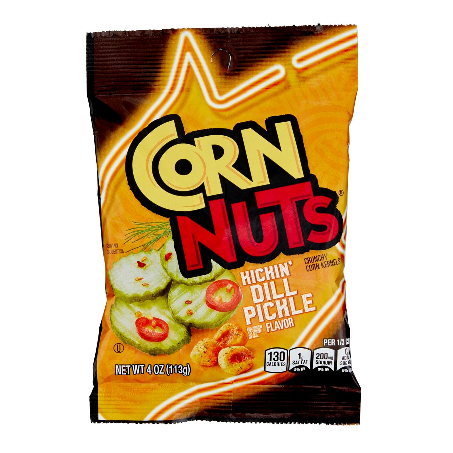 CORN NUTS Kickin Dill Pickle Flavored Corn Kernels  Crunchy Corn Snacks  Snack Box  Variety Packs Food for mature-themeds  4 oz (Pack of 12)