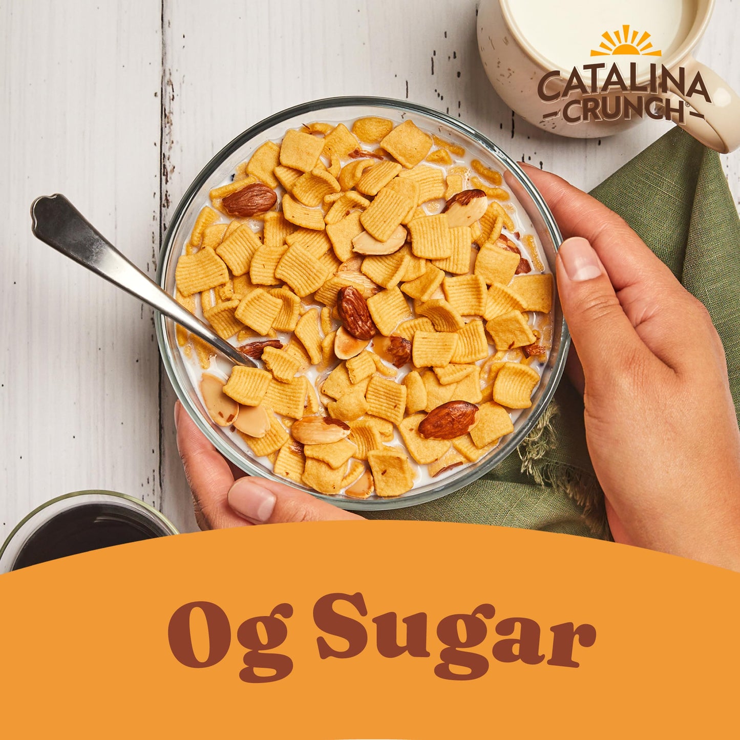 Catalina Crunch Protein Cereal - Breakfast Cereal With 10G Of Protein, No Added Sugar - Gluten Free, Keto Friendly - Honey Nut W