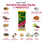 Shanti Bar Plant Protein + Immunity Superfoods, Prebiotics | Vegan, Gluten Free, Paleo, Raw Healthy Snack, Certified Organic, Low Glycemic, No Refined Sugars | Red Velvet Chocolate Chip | 12 Count