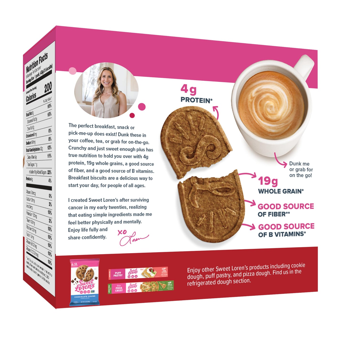Sweet Lorens Gluten Free & Vegan Cinnamon Sugar Breakfast Biscuits