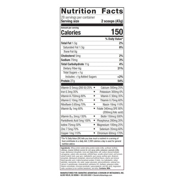 Bariatric Advantage High Protein Meal Replacement Drink Mix, 27g Protein, Lactose Free, Vanilla, 43.46 Ounce (Pack of 1)