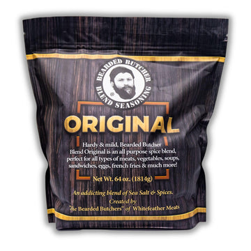 Bearded Butchers Blend Original Seasoning, 64 oz Bag (4 lbs) - All-Purpose Spice for Meats, Veggies, Soups, Sandwiches, Eggs, Fr