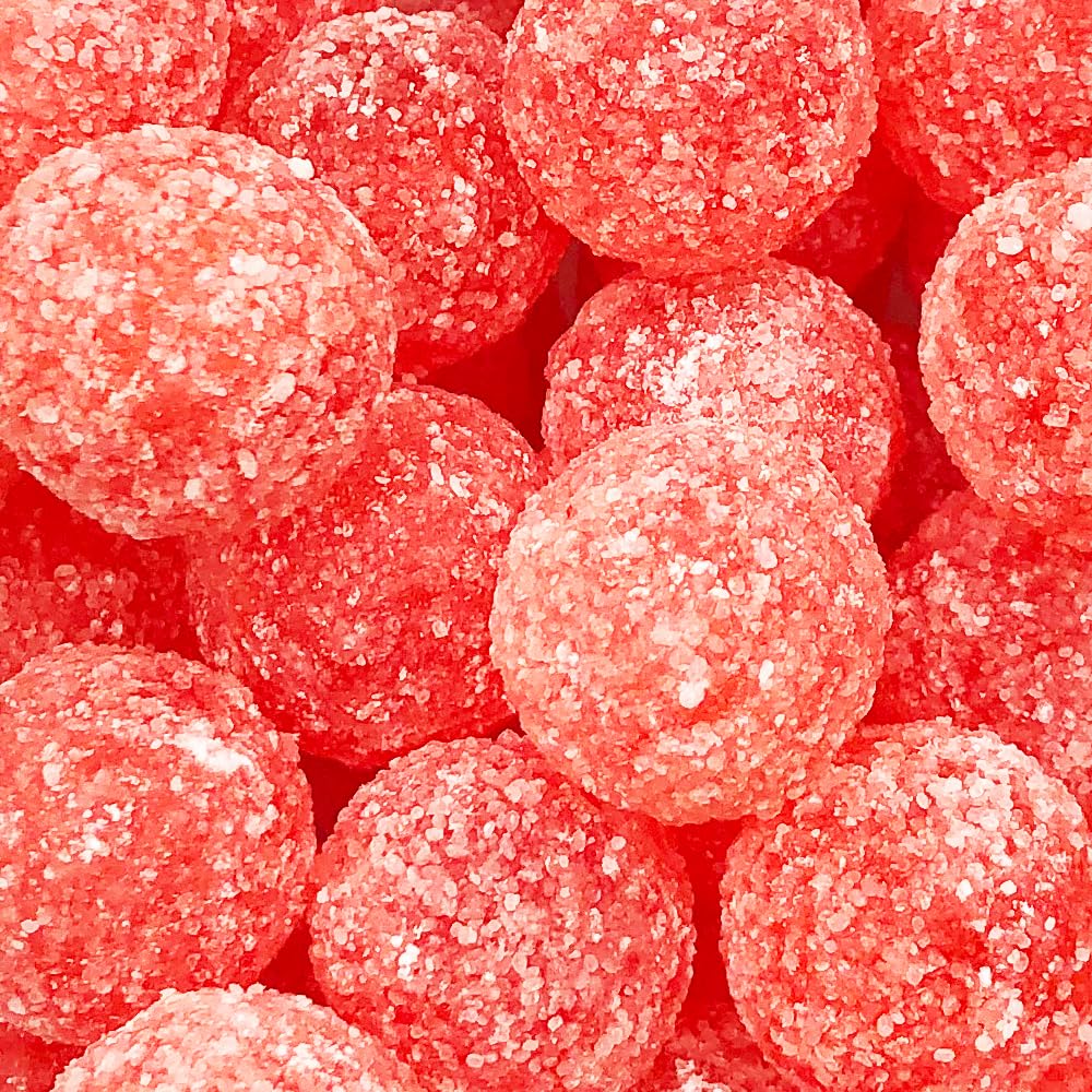 Barnetts - Mega Sour Candy Cherry 454g - Trendy Sweet Bags - Traditionally Handmade Sweets - Sour Coating Lasts 20 Seconds - Can