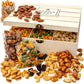 BONNIE AND POP Nut Gift Basket - Deluxe Assorted Nuts in Reusable Wood Crate for Parties, Holidays, Birthdays, Sympathy, Thank You