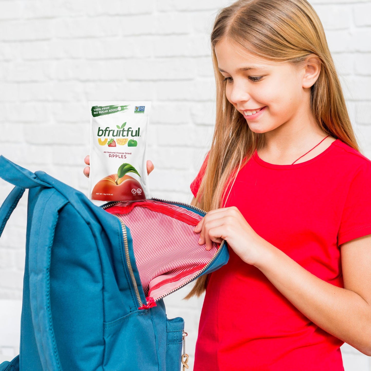 Bfruitful Freeze-Dried Apples, Freeze Dried Fresh Fruit Bites, Gluten Free, Vegan, Dairy Free, Kosher, No Sugar Added, Non Gmo,