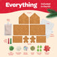 Big Gingerbread House kit, Gingerbread House, Holiday Activity for Kids - Ease Crafted Grooves Decor - kit Includes; 1 House, 2