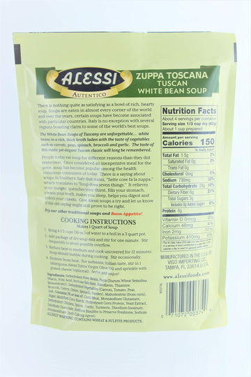 Alessi Zuppa Toscana Tuscan White Bean Soup - 6 Oz