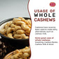 Spicy World Raw Cashews Whole 2 Pound (32Oz) - Non-Gmo, Unsalted, Natural & Pure Whole Cashews - Great For Pesto, Salads, Baking
