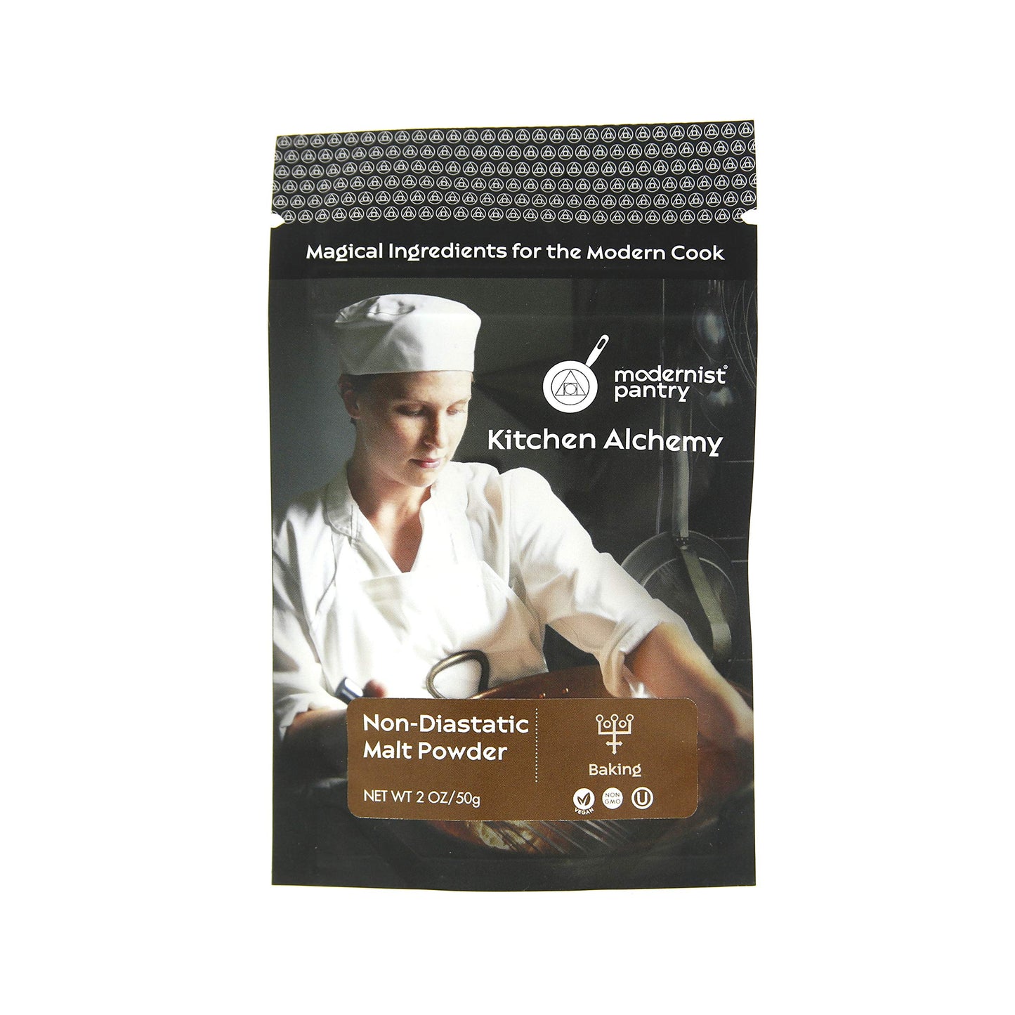 Non-Diastatic Barley Malt Powder ⊘ Non-Gmo ☮ Vegan ✡ Ou Kosher Certified - 50G/2Oz
