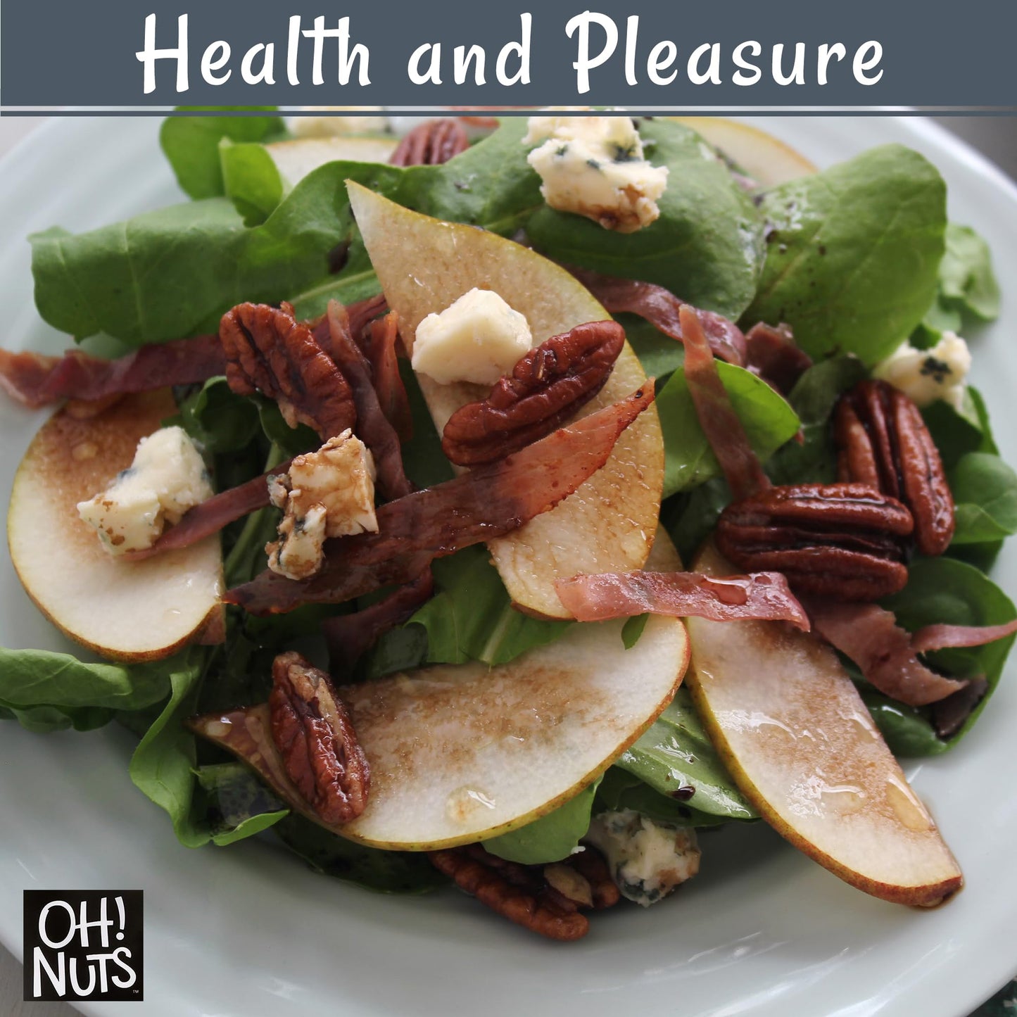 Oh! Nuts Pecans Dry Roasted Unsalted - Kosher, Oil-Free, All Natural Pecans - For Baking, Snacks, Salad, Dressing - Packed in 2